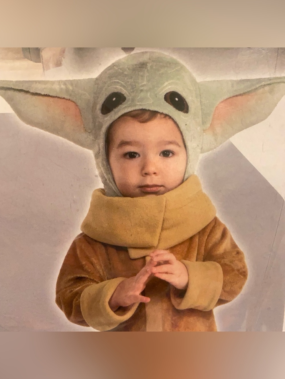 Infant Star Wars Mandalorian Grogu Costume Baby Yoda Complete Outfit 6-12mos NWT